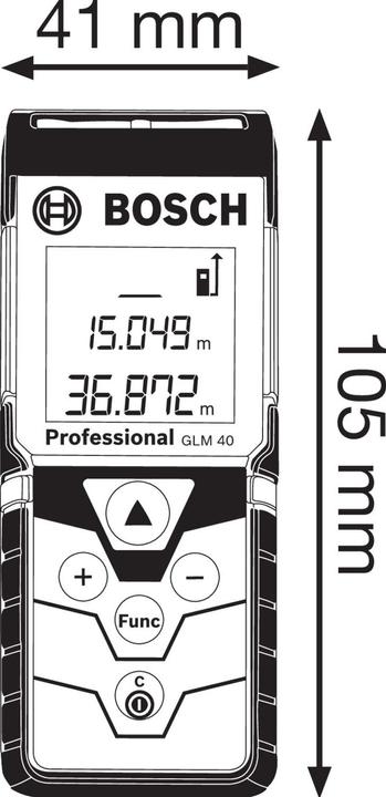 Image du produit Bosch Professional Glm 40 (40 m, 635 nm)