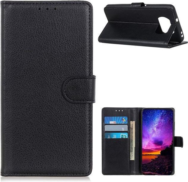 Produktbild MU Classic Litchi Leder Bookcover Series (Xiaomi Poco X3 NFC)