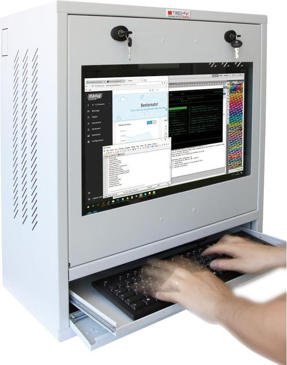 Produktbild Techly ICRLIM10SV Rack Wandmontiertes Regal (12.57 HE, 19 Zoll Rack)