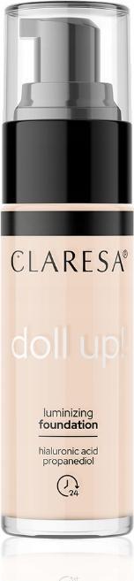 Image du produit Claresa Fond de teint illuminateur pour le visage Doll Up 03 Light Medium 34G (03 Léger Moyen)