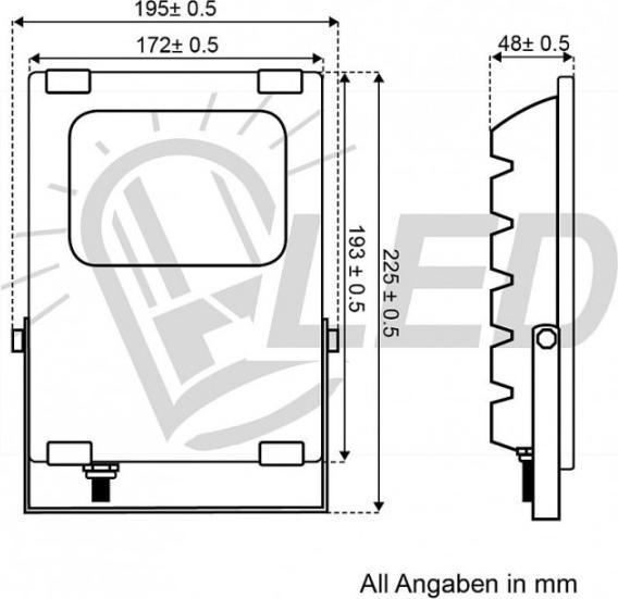 Produktbild David Communication LED-Strahler 12V/24V 35W (3850 lm, IP65)
