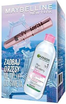 Actual product image Garnier Lash Sensational Sky High Lengthening Mascara Black 72ml And Micellar Water 3-In-1 400ml Set