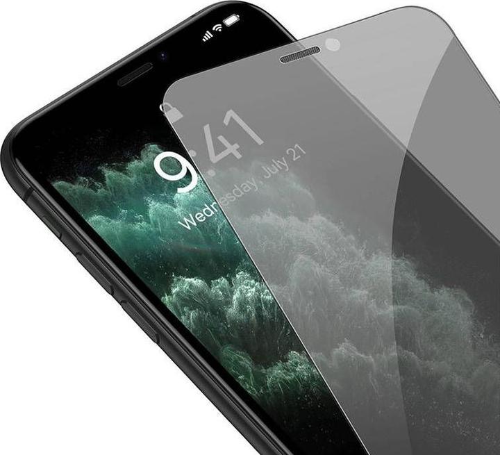 Image du produit Baseus Verre trempé Crystal Privacy Protection 0.3mm pour iPhone X/XS (1 pièce(s), Apple iPhone X)