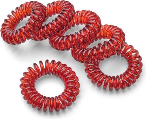 Image du produit Trisa Élastiques à spirale fins 3cm havanna/tortoise 6 pcs. (Élastiques à cheveux)