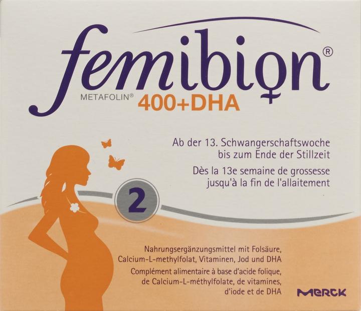 Actual product image Femibion 400+Dha (120 Piece, Pills, 128 g)