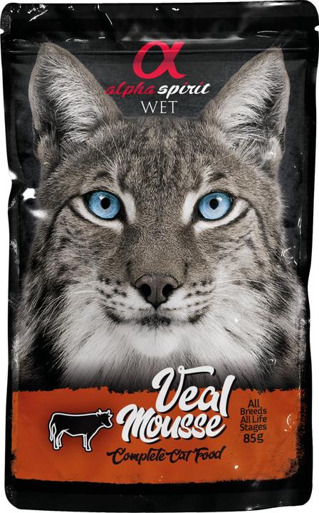 Actual product image Alpha Spirit AlphaSpirit Pouch Veal Mousse 85 g - (24 pk/ps) (Adult, 1 pcs., 85 g)