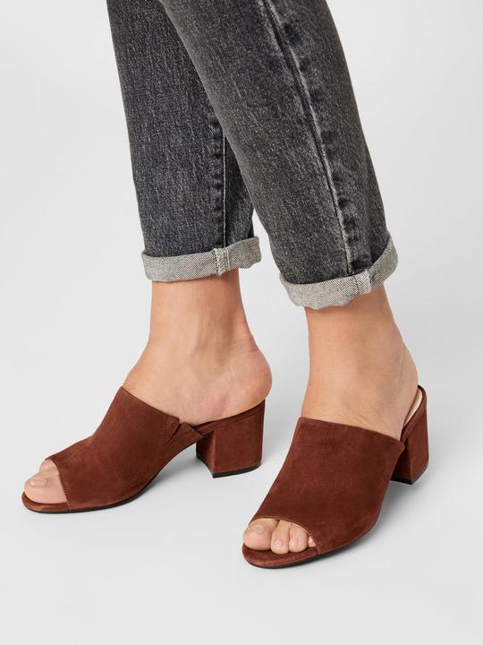Actual product image Bianco Suede mule sandals (40)