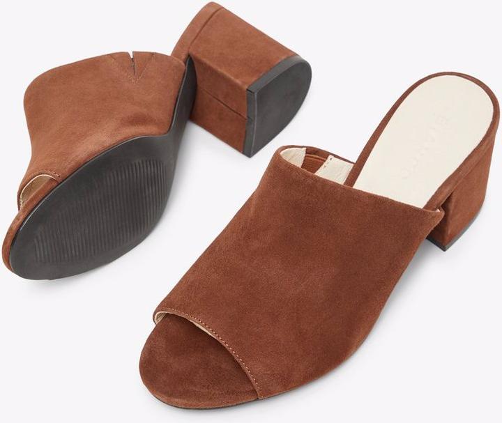 Actual product image Bianco Suede mule sandals (40)
