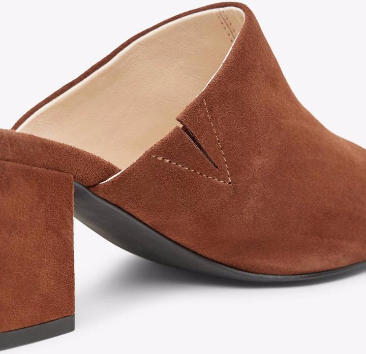 Actual product image Bianco Suede mule sandals (40)