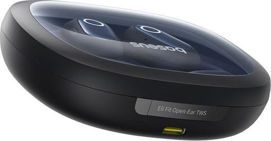 Produktbild Baseus Eli Fit Open- Ear Headset Drahtlose Konnektivität/Musik USB Typ-C Bluetooth Schwarz (7.50 h, Kabellos)