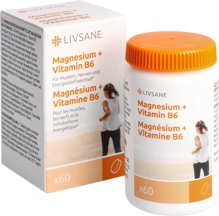 Produktbild Livsane Magnesium + Vitamin (60 Stück, Tabletten, 75 g)