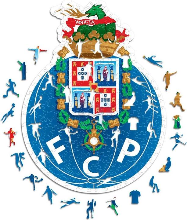 Actual product image Iconic FC Porto - Logo - Wooden Puzzle Size S (150 pieces) (150 pieces)