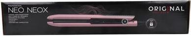 Immagine prodotto Sinelco Ferro in ceramica Neox Rosa Argento Freddo - Perfetto per lo styling dei capelli (Piastra per capelli)