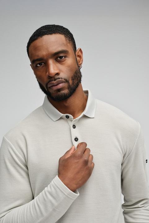 Actual product image Mover Plastic Free Sportswear Long Sleeve Merino Polo (M)