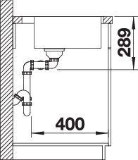 Produktbild Blanco Andano 400/400-IF/A (Aufsatzspülbecken, 86.50 cm, 50 cm)