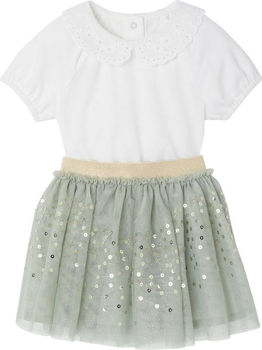 Immagine prodotto Vertbaudet Festliches Mädchen Baby-Set: Blusenshirt & Tüllrock (74)
