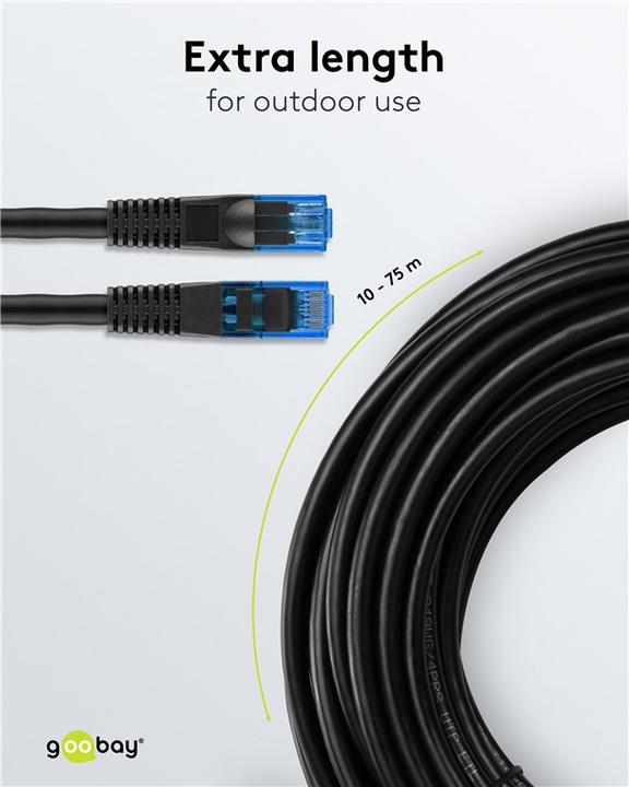 Actual product image Goobay Network cable (U/UTP, CAT6, 60 m)