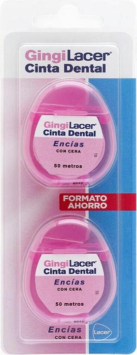 Immagine prodotto Lacer Igiene Gingilacer Unisex Set di filo interdentale 2 pezzi (50 m)