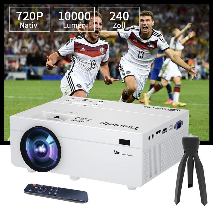 Actual product image Ysametp Mini Beamer (Full HD, 10000 lm)