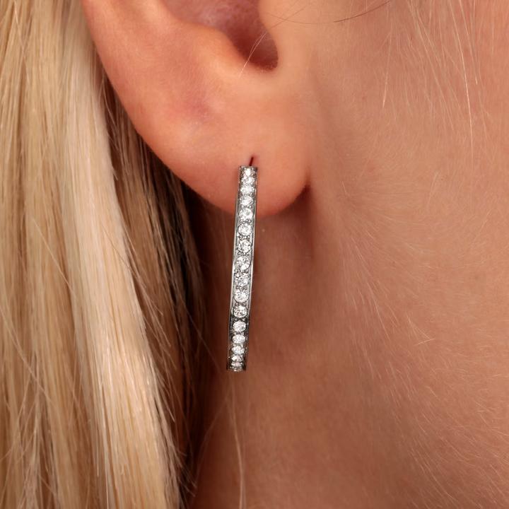 Image du produit Morellato Boucles D'Oreilles Créoles +Crystal (Acier inoxydable)