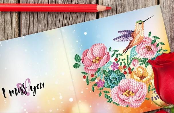 Produktbild Mona Lisa Touch Diamond Painting Set Karten 8 Stück