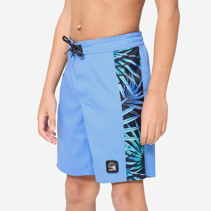 Actual product image Olaian Boardshorts Surfen Jungen 900 Band blau (140)