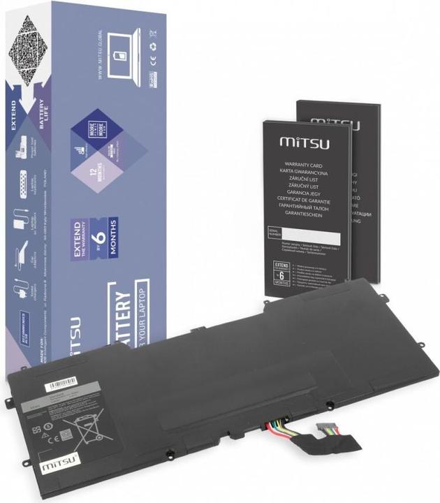 Immagine prodotto Mitsu Batteria per Dell XPS 13 (9333) 7400 mAh (55 Wh) 7 4 - 7 6 Volt (4 Celle, 7400 mAh)