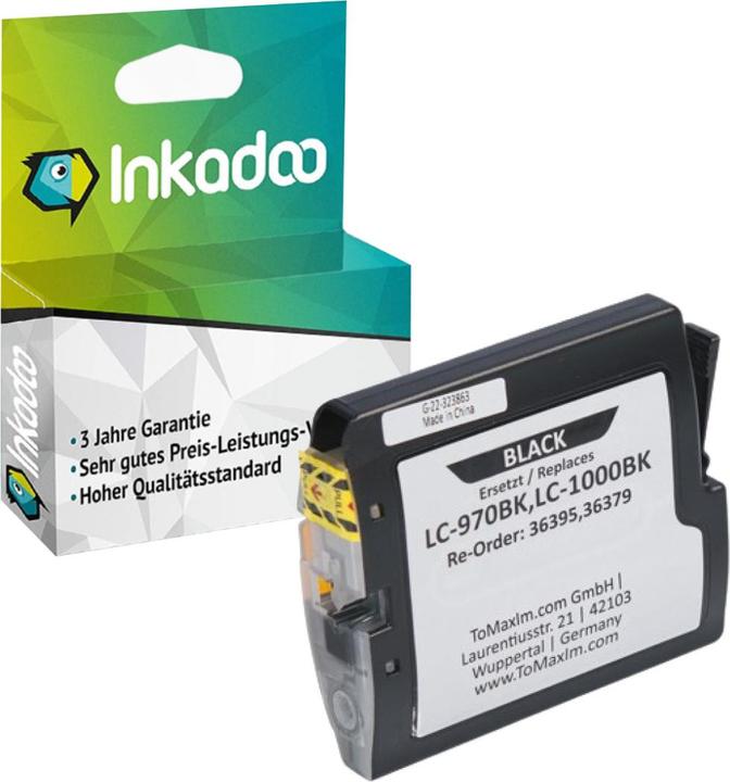 Immagine prodotto Inkadoo Cartucce d'inchiostro compatibili con Brother LC-970BK XL Cartuccia d'inchiostro, nero Nero (FC)