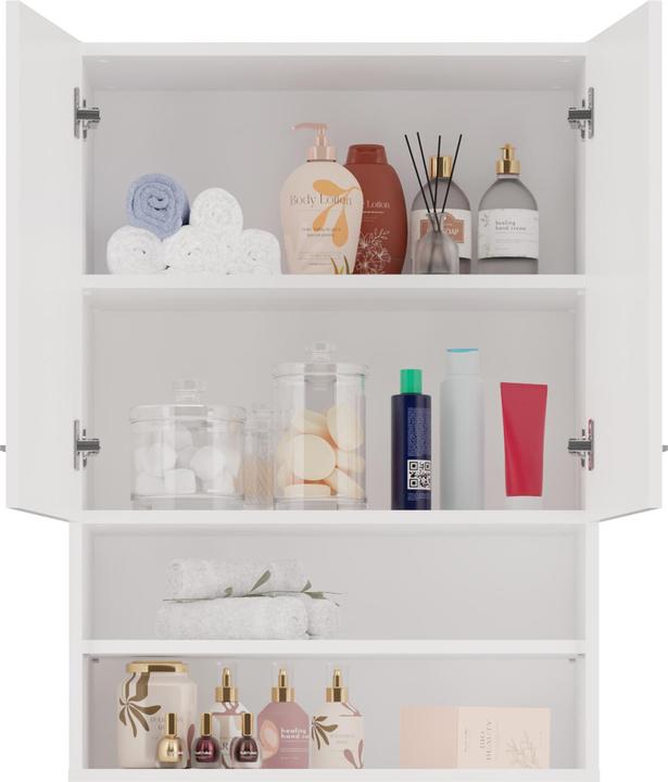 Produktbild Topeshop POLA MINI DK BPOŁ Aufbewahrungsschrank für Badezimmer Weiss (60 x 30 x 174 cm)