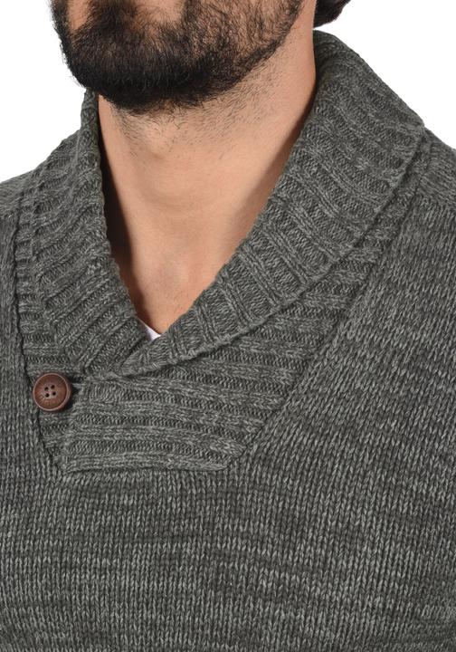 Immagine prodotto Solid Phil Maglione In Maglia Grossa Pullover Maglieria Da Uomo Con Collo A Scialle In Cotone 100% (XL)