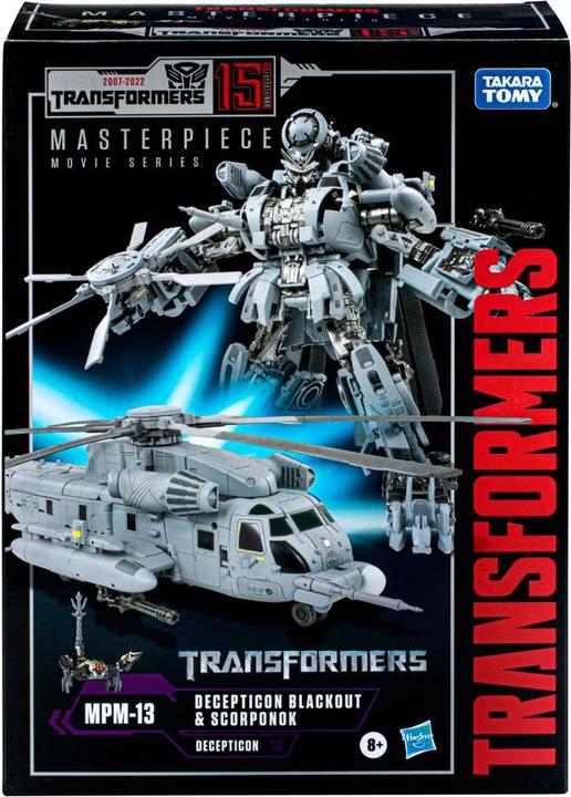 Actual product image Hasbro Transformers Masterpiece Movie Series figurine Decepticon Blackout & Scorponok 29 cm