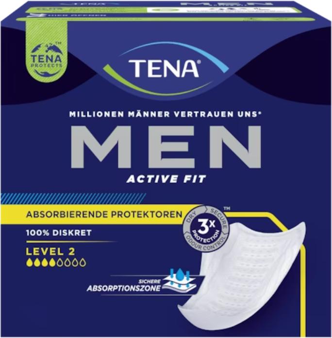 Immagine prodotto Tena Cuscinetti MEN per l'incontinenza vescicale livello 2 (20 x, Normale)