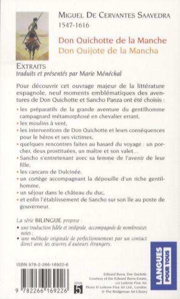 Nährwerte und Zutaten Don Quichotte de la Manche (extraits) / Don Quijote de la Mancha (Französisch, Cervantes Saavedra Miguel de, 2007)