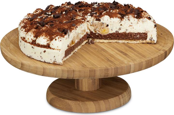 Immagine prodotto Relaxdays Piatto per torta in bambù