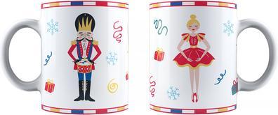 Actual product image Bialetti Nutcracker set Moka Express 6tz coffee machine + 2 cups