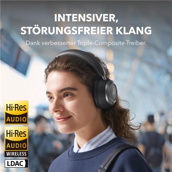 Productafbeelding Anker Soundcore Space One Pro + Case black (ANC, 40 h, Bedraad)