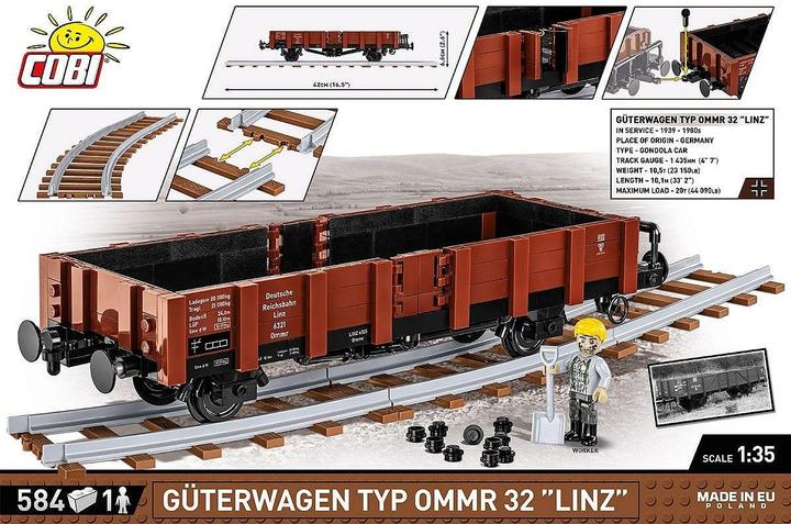 Produktbild Cobi Trains Güterwagen Typ OMMR 32 Linz 582T