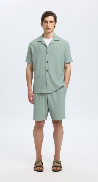 Produktbild Selected Homme Geripptes cuban collar Kurzarmhemd (XL)