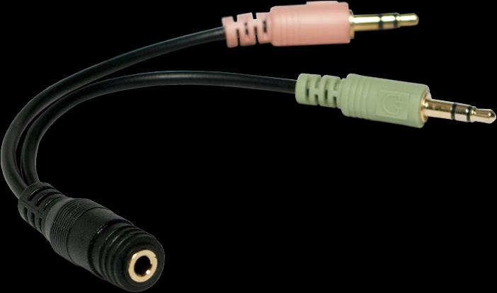 Actual product image LogiLink Jack adapter (0.15 m, 3.5mm jack (AUX))