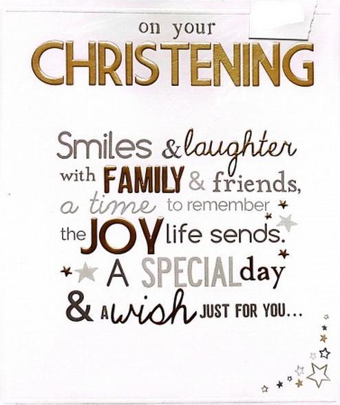 Generic On Your Christening Biglietto d'Auguri (1 pz.)