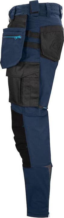 Actual product image Projob Waistband trousers with stretch inserts and removable hanging pockets (56)