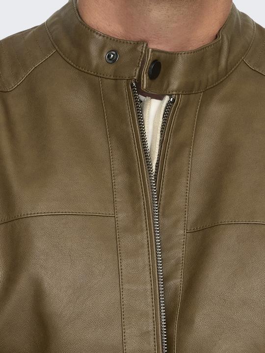Actual product image Only & Sons Onsmike Pu Racer Jacket Otw Noos (XS)