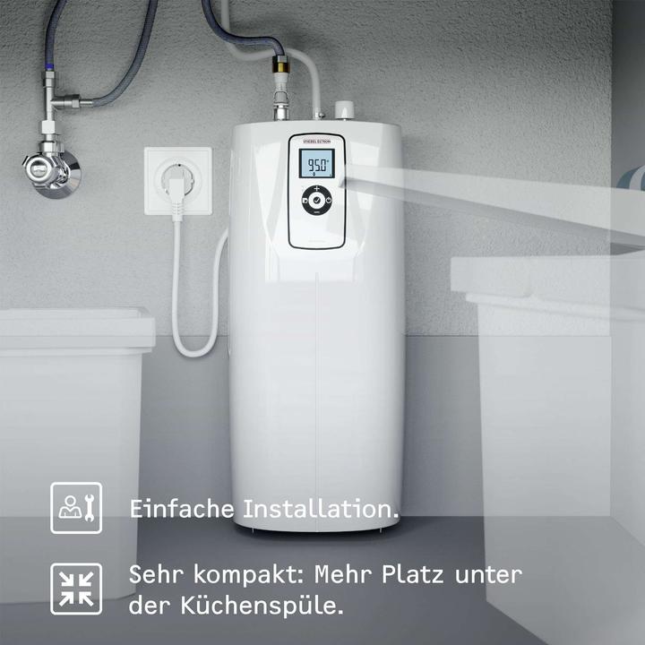 Produktbild Stiebel Eltron HOT 2.6 N Premium + 3in1 b (gebürstet), Heisswassergerät + Wasserhahn für die Küche, TÜV geprüft