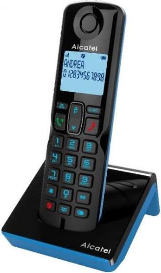 Produktbild Alcatel S280 SOLO BLUE DECT-Telefon Rufnummernanzeige Schwarz, Blau