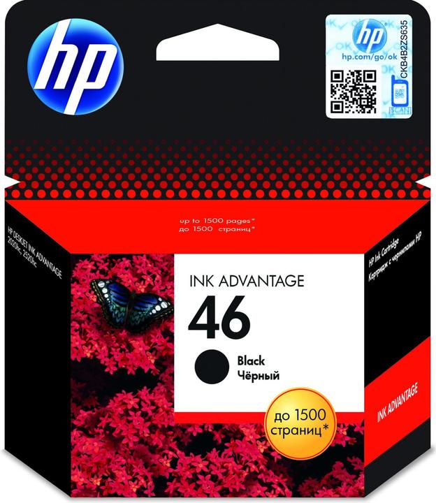 Image du produit HP 46 - 26 ml - noir - Original - Ink Advantage (CF)