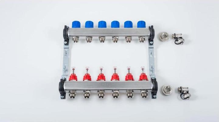 Produktbild Magni Systemverteiler Serie 03 HKV-D 4, 1 IG, 300mm, mont a Halter, ES