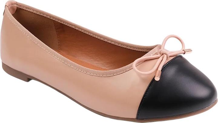 Actual product image Where's That From Womens/Ladies Janice Bow Extra Wide Ballerina Flats (41)