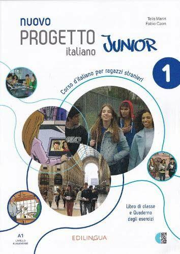 Immagine prodotto Nuovo Progetto italiano Junior 1: Libro di classe e Quaderno degli esercizi (Italiano, T. Marin, Fabio Caon, 2022)