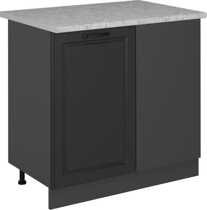 Produktbild Vicco Eckunterschrank R-Line, Anthrazit Landhaus/Anthrazit, 86 cm AP Marmor