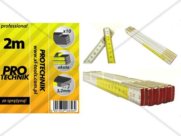 Actual product image PRO Folding wooden rule 2m (260-02) (200 cm)